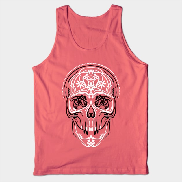 Stylish Scull Tank Top by goldengallery